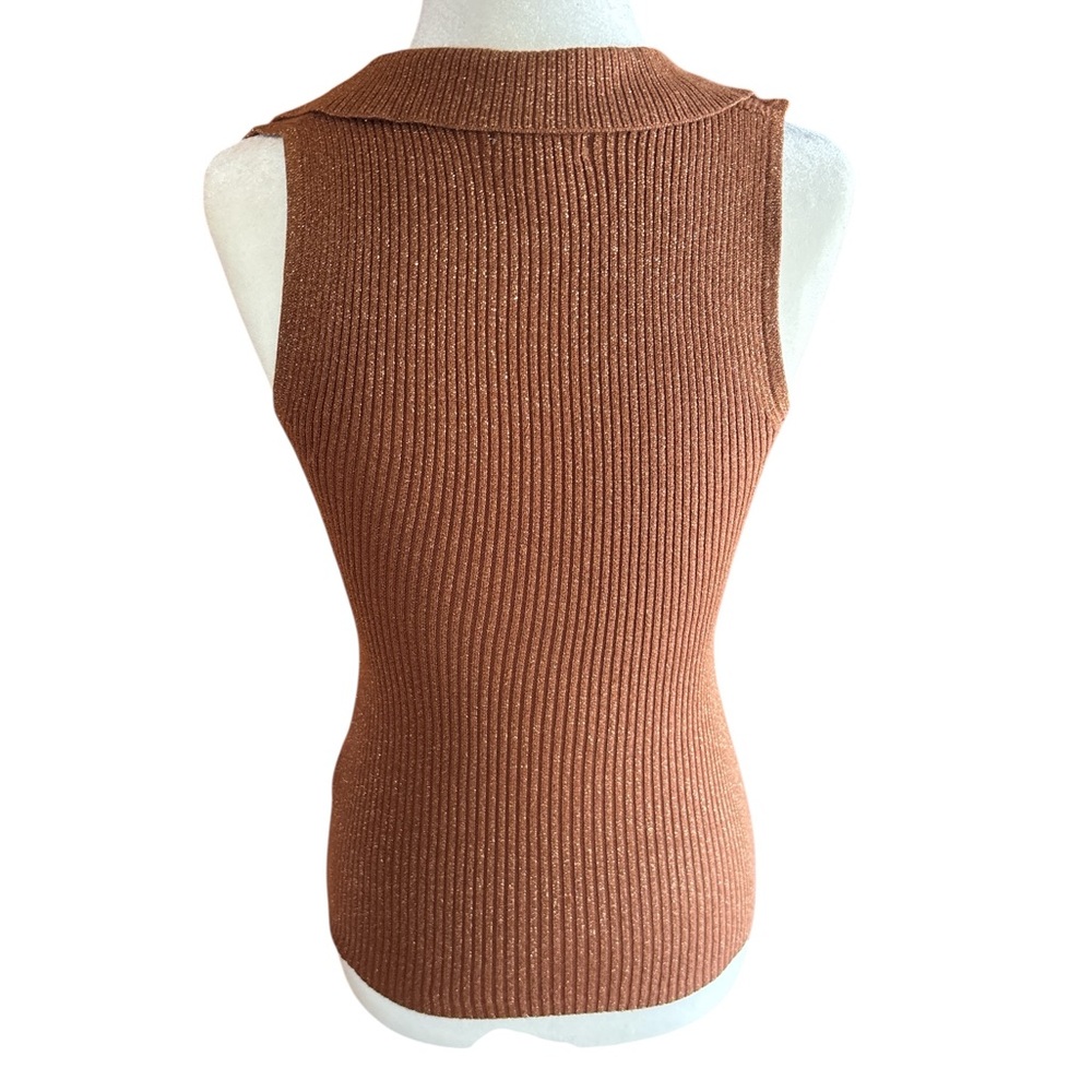 Cache Bronze Ribbed Top - Picture 2 of 3